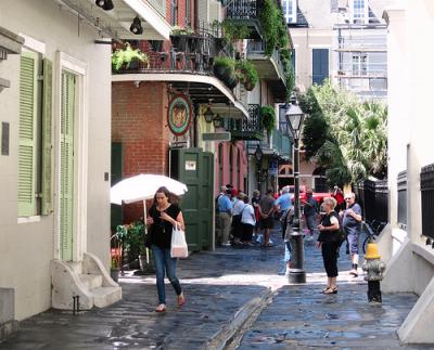 walkability in New Orleans' Vieux Carre