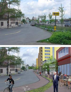 conceptual image for remaking NY's Sheridan Expressway corridor