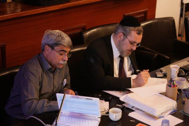 Mayor Ramiz Jaraisi of Nazareth and Mayor Rabbi Yaakov Asher of Bnai Brak 