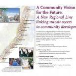 A collaborative planning team formed by four community development corporations created a vision for new, urban villages on vacant, underutilized and brownfield sites along Boston’s most underused commuter rail line -- a 10-mile transportation corridor stretching from downtown to the suburbs. The neighborhoods affected by the plan have some of the city’s highest poverty levels, the greatest dependence on public transportation, and the worst access to transit service. The plan calls for an enhanced rail line with new stations that will allow for higher-density affordable housing, better access to jobs, and for a greenway linking parks and recreational destinations.