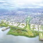 This riverfront plan seeks to reverse the trend of regional expansion through the greenfield development of 1,100 acres of land stretching over seven miles at the center of the city.