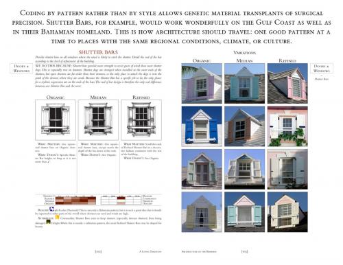 This book is a graphic architectural code that directs itself to the population of the Bahamas at large rather than just to the architects, as a way of explaining the reason behind each New Urbanist pattern in planning.