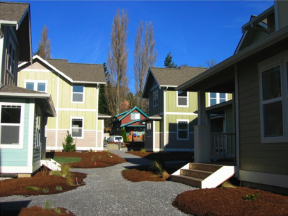 Matthei Place is a fourteen home project on a site now owned by KulshanCLT at 15th Street and Harris Avenue in south Bellingham.