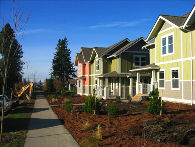 Matthei Place is a fourteen home project on a site now owned by KulshanCLT at 15th Street and Harris Avenue in south Bellingham.