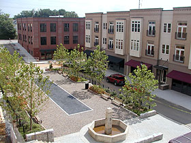Brasfield Square is a mixed-use  "town center" of the Glenwood Park Community.