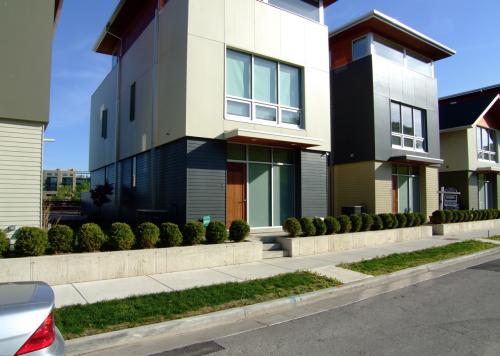 Bluff Homes designed and developed by Vetter Denk Architects, one of several developments built on brownfield land known as the Beerline according to a redevelopment plan and urban design guidelines.